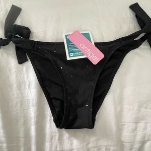 Black Antigel Swimsuit Bottoms with sequins